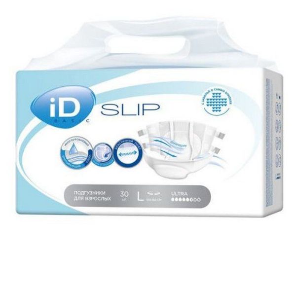 Изображение товара Подгузники для взрослых ID Slip Basic large №30 Подгузники для взрослых ID Slip Basic large №30 фотография
