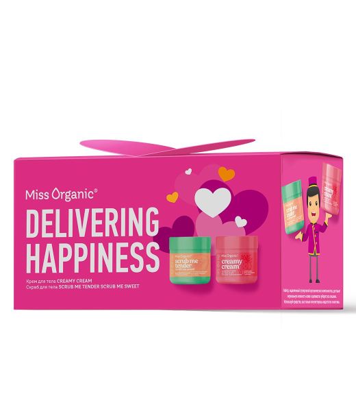 Изображение товара Набор подарочный Delivering Happiness скраб/крем для тела Miss Organic №82 Набор подарочный Delivering Happiness скраб/крем для тела Miss Organic №82 фотография